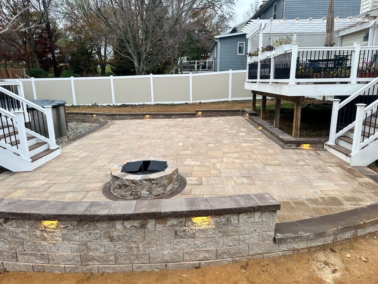 Project Spectacular Patio and Fire Pit Installation in Ellicott City image